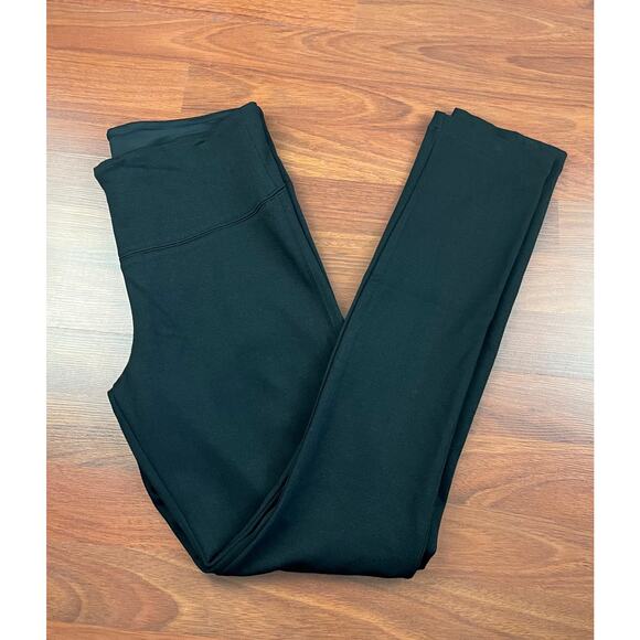 White House Black Market Seamed Back Black Leggings Size Med - Picture 1 of 7